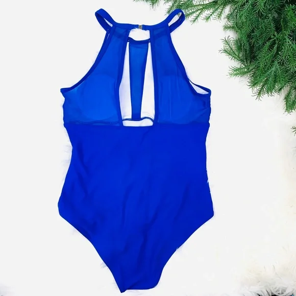 🚫SOLD!*GORGEOUS BLUE! One-Piece Bathing Suit!* - Picture 2 of 12